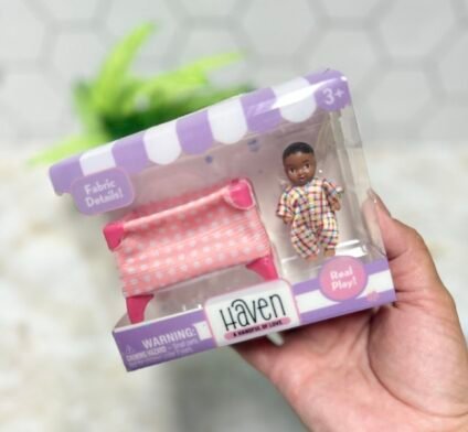 Haven mini baby dolls with 2-inch dolls and tiny accessories, collectible toys for kids