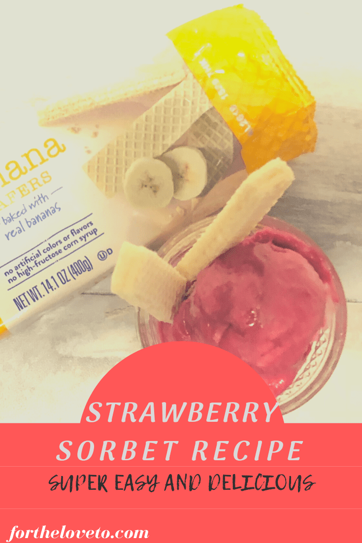 Strawberry Sorbet Recipe. Super Easy To Make And Delicious. post thumbnail image