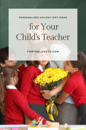 Group of students hugging their teacher after gifting her a bouquet of yellow flowers 