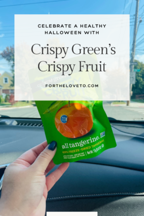 Healthy on-the-go snacking with Crispy Green freeze-dried fruit.