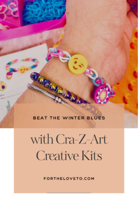 Beat the winter blues with Cra-Z-Art creative kits—DIY rubber band bracelets with vibrant colors and playful charms.