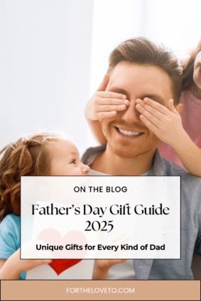 Two children surprising their dad by covering his eyes for Father’s Day, highlighting fun, meaningful, and family-focused gift ideas in the Father’s Day Gift Guide 2025.