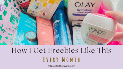 How I Get Freebies Like This Every Month