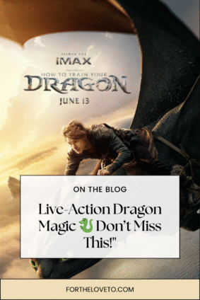 Hiccup flying on Toothless in the How to Train Your Dragon live-action movie poster. IMAX experience and family movie night recommendation.