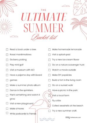 The Ultimate Summer Bucket List