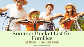 Feature image promoting free printable summer bucket list for families