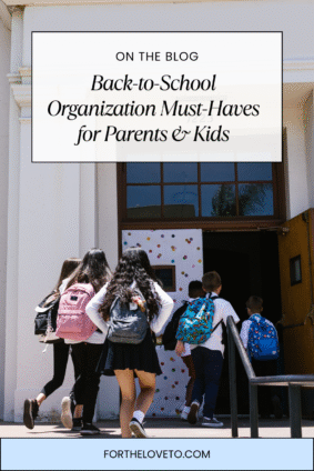 Students heading into school with backpacks — back-to-school essentials for parents and kids
