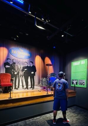 Family exploring RiseNY museum galleries, one of the best family attractions in Times Square