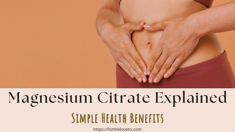 Woman holding stomach area with hands, highlighting magnesium citrate benefits for digestion, gut health, and overall wellness.