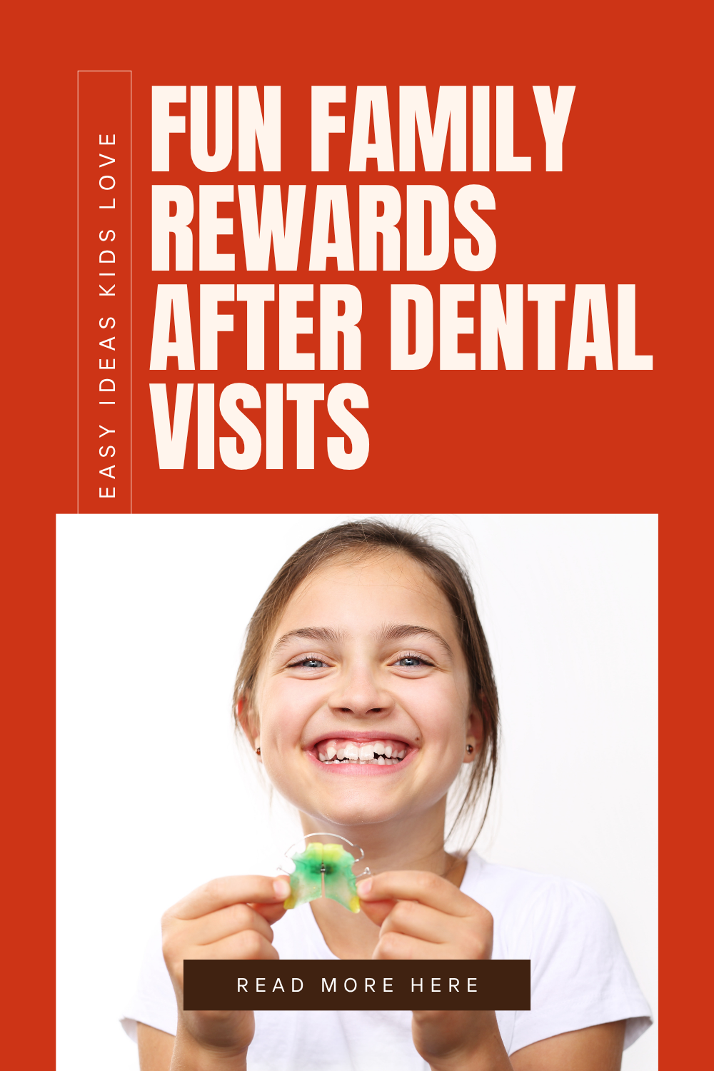 Smiling young girl proudly holding her colorful dental retainer after visiting the orthodontist — image promoting Fun Family Rewards After Dental Visits with easy ideas kids love. Perfect for family dental care and healthy smile inspiration.
Focus Keywords: family dental rewards, orthodontist for kids, fun dental visit ideas