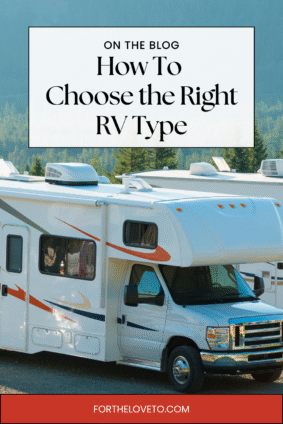 RV parked outdoors for a guide on how to choose the right RV type.
