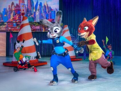 Judy Hopps and Nick Wilde skate during Disney On Ice Jump In at UBS Arena New York