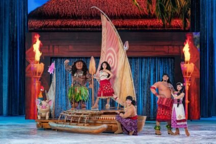 Moana and Maui perform Disney On Ice Jump In show at UBS Arena Long Island NY