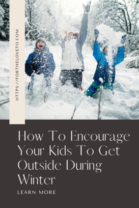 Kids enjoying winter outdoor play in the snow