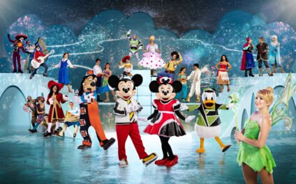 Disney On Ice Mickey’s Search Party performing in New York arena with Mickey Mouse and friends