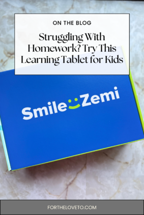 Best educational tablet for kids Smile Zemi review helping children with homework and after school learning routine