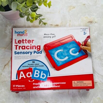 hand2mind letter tracing sensory pad preschool handwriting practice toy