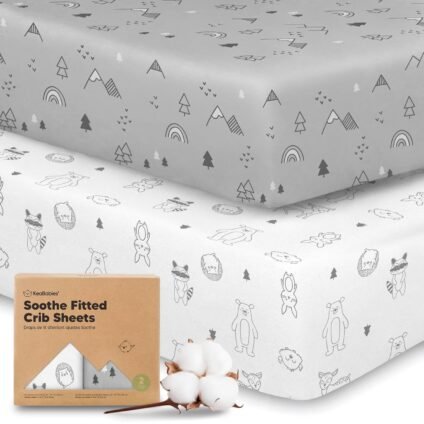 Soft breathable crib sheets for babies made from jersey cotton for comfortable and safe sleep