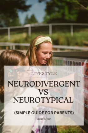 Neurodivergent vs neurotypical explained from a parent perspective showing children focusing and learning together in a supportive environment