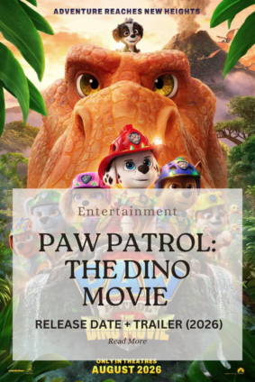 Marshall from PAW Patrol The Dino Movie on dinosaur island scene ahead of release date August 2026