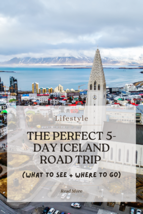Reykjavik city view with Hallgrímskirkja church included in a 5-day Iceland itinerary road trip guide