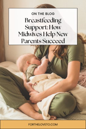Mother breastfeeding her baby with breastfeeding support and guidance for new parents.