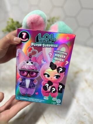 L.O.L. Surprise Plush Surprise box featuring holographic packaging and 7 hidden surprises inside