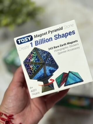 TOSY Magnet Pyramid Stone magnetic puzzle toy showcasing screen-free STEM toys that encourage creativity, problem-solving, and hands-on learning for kids.