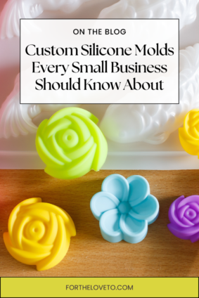 Colorful custom silicone molds for small businesses and creative product making