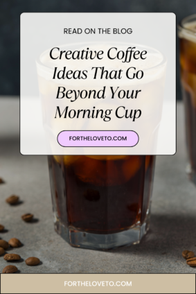 Creative coffee ideas featuring a refreshing iced coffee with creamy foam served over ice.