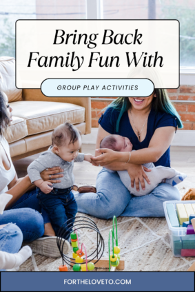 Family enjoying group play activities at home and why families are bringing back group play