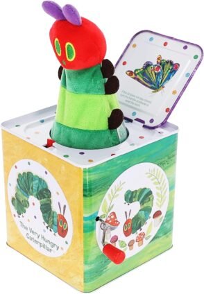 The Very Hungry Caterpillar Jack in the Box classic Eric Carle toy for toddlers with music and interactive play