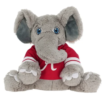 NCAA Mascot Warm Pals cooling stuffed animal for kids with an officially licensed elephant mascot plush.